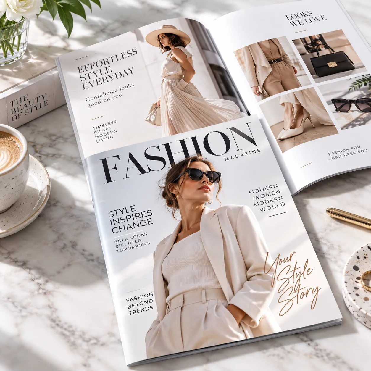 Saddle stitch booklet product mockup from Design Printing
