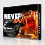 Illuminated SEG fabric display with a basketball advertising graphic